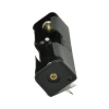 18650-1 battery box, black plastic shell, single row 3.7V dry battery installation, rubber box battery seat Item Picture